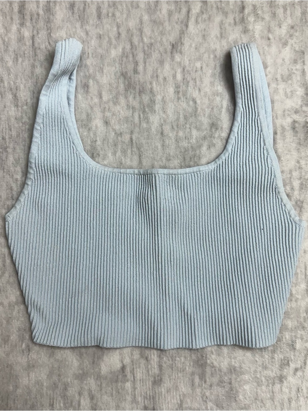 Aritzia Babaton Sculpt Knit Squareneck Cropped Tank Top